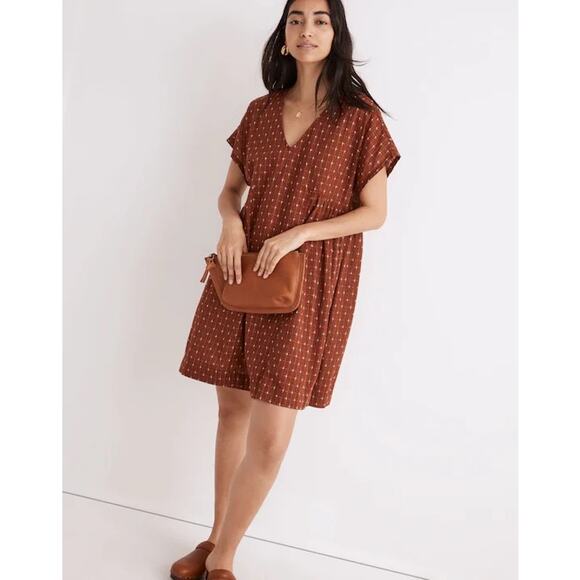 Jacquard Dolman-Sleeve Mini Dress NWOT Size Large - Picture 1 of 9